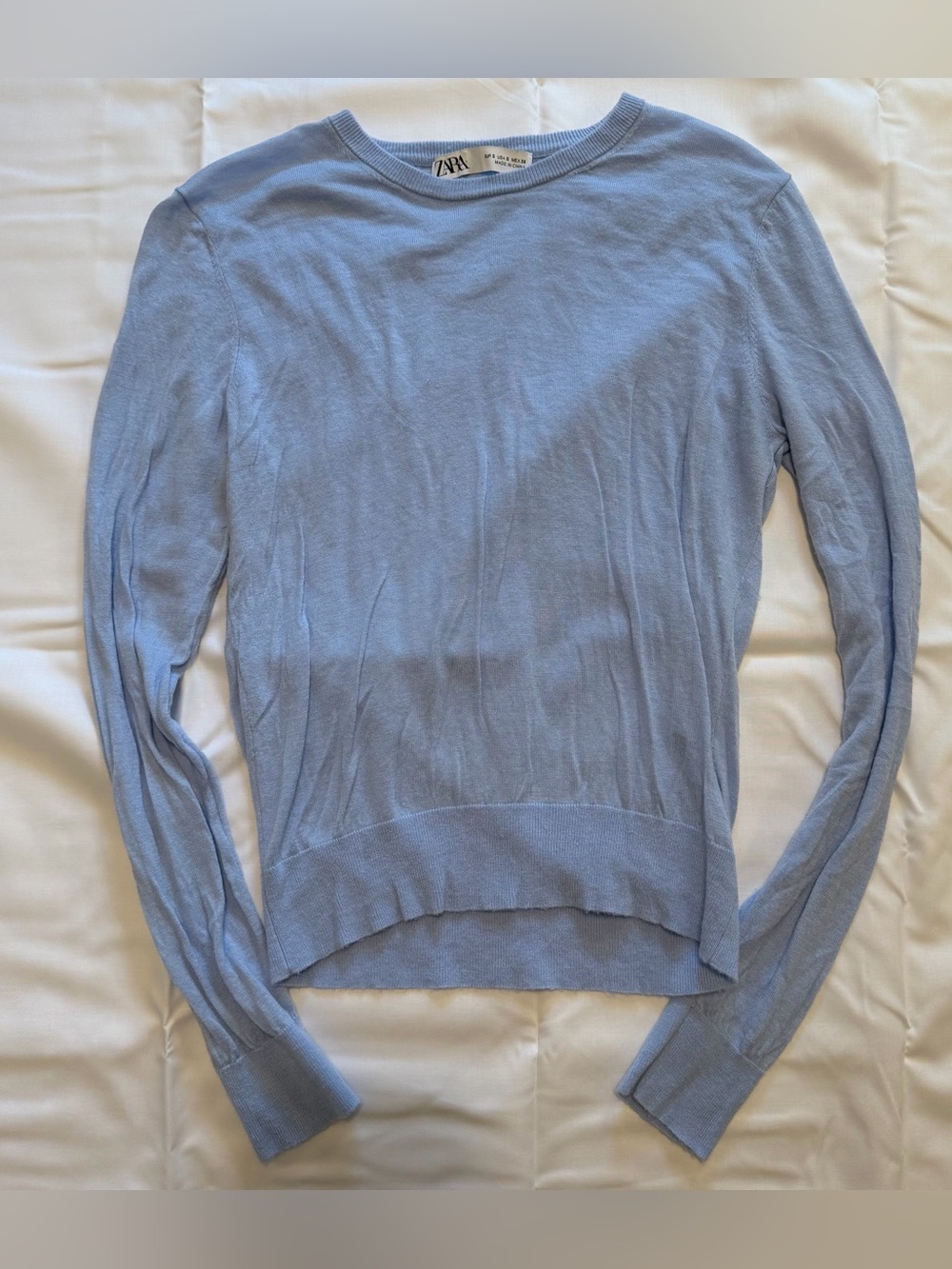 Zara Baby Blue Knit Sweater